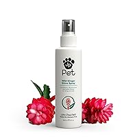 Wild Ginger Shine Spray for Dogs and Cats, Soothes Conditions Moisturizes and Revitalizes Shine, Non-Aerosol, 8-Ounce