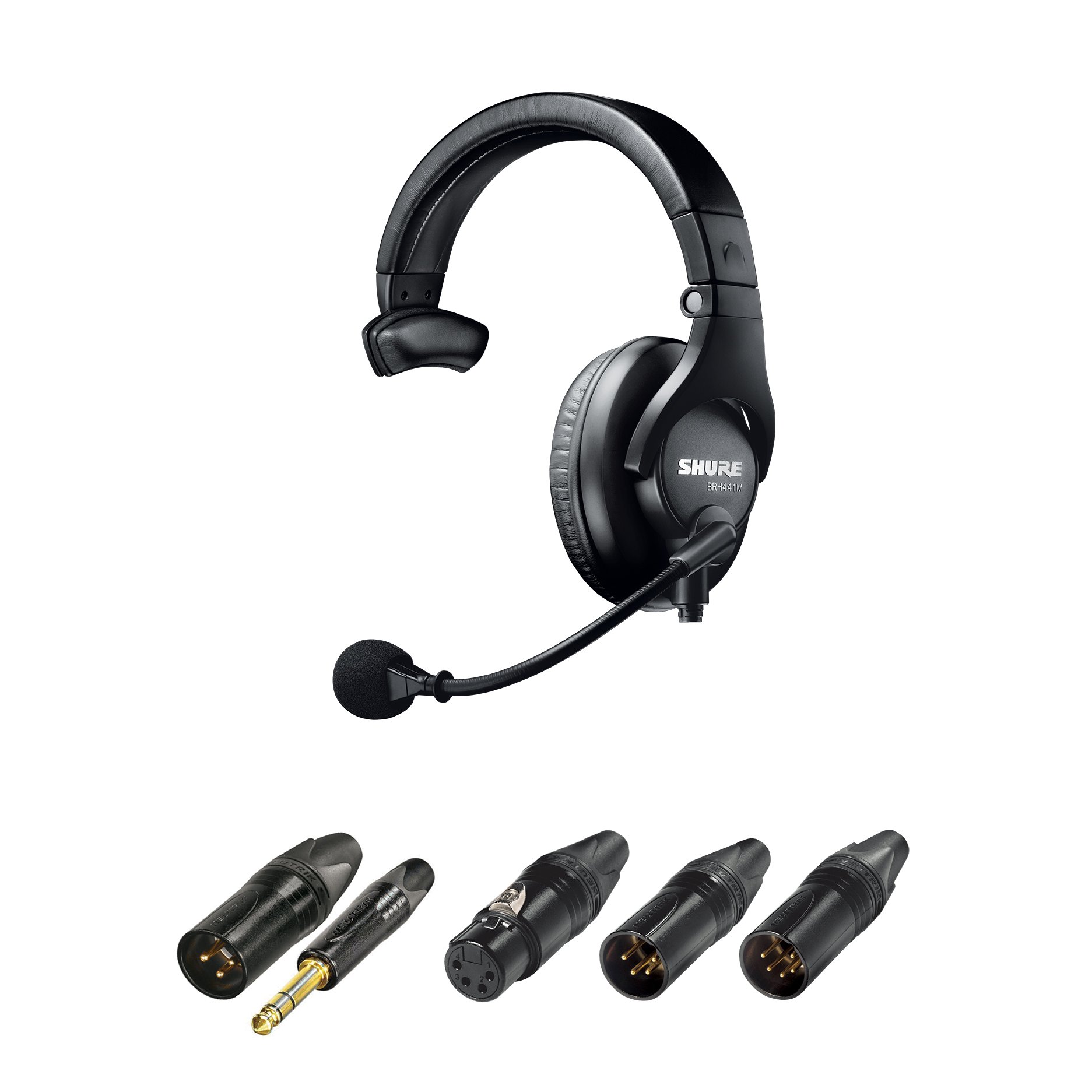 Shure BRH441M-LC Single-Sided Broadcast Headset, Less Cable