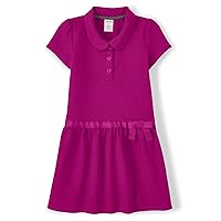 Girls and Toddler Short Sleeve Knit Polo Dress