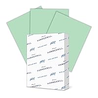 Hammermill Colored Paper, 24 lb Green Printer Paper, 8.5 x 11-1 Ream (500 Sheets) - Made in the USA, Pastel Paper, 104380R