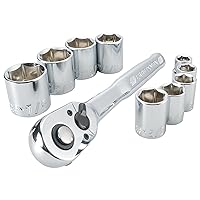 CRAFTSMAN Mechanics Tool Set, Socket Wrench Set, SAE, 3/8 Inch Drive (CMMT34553)