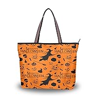 Halloween Skull Tote Bag for Women with Zipper,Halloween Tote Bag Skull Purses and Handbags