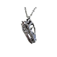 Dinosaur Fossil Skeleton Pendant Necklace