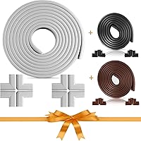 Furniture Edge and Corner Guards | 52 ft Bumper 16 Adhesive Childsafe Corners | Baby Child Proofing Set