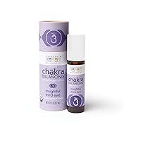 Aura Cacia Organic Chakra Balancing Roll-On, Insightful Third Eye, 0.31 fluid ounce