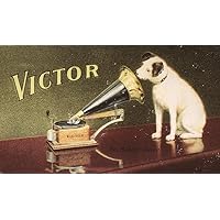 Rca Victor Trademark NHis MasterS Voice American MerchantS Trade Card C1906 For Victor Talking Machine Company Featuring Nipper The Dog Poster Print by (18 x 24)