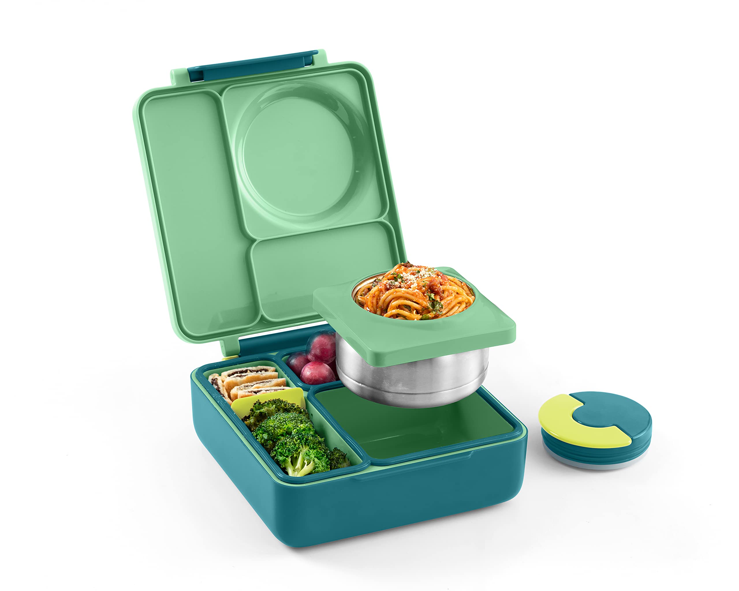 EasyLunchboxes - Bento Lunch Boxes - Reusable 3-Compartment Food Containers  for School, Work, and Travel, Set of 4, Brights - Walmart.com