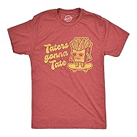 Mens Taters Gonna Tate Tshirt Funny French Fries Skateboarding Graphic Tee