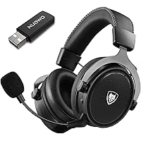 NUBWO G07 Wireless Gaming Headset with Microphone for PS5, PS4, PC, Mac ,2.4GHz Ultra-Low Latency,with 3D Surround Sound,Noise Cancelling MIC,Soft Memory Earmuffs (Xbox One in Wired Mode)