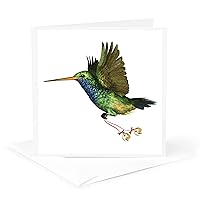 Hummingbird Christmas - Greeting Card, 6 x 6 inches, single (gc_37130_5)
