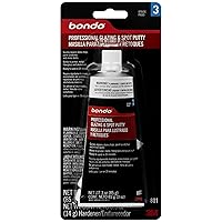 Bondo Professional Glazing and Spot Putty, 00801, 3.0 oz