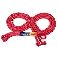 Just Jump It 16' Foot Single Jump Rope for Kids Women and Men - Active Outdoor Youth Fitness Excersing Equipment - Double Dutch Length Gym Accessories