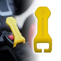 BUCKLEBEE Easy Car Seat Buckle Release Aid for Children Unbuckle Car Seat Release Tool - Car Seat Button Pusher - Car Seat Opener For Nails - Car Seat Buckle Release Tool Buddy Me (1 Pack Yellow)