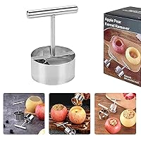 Apple Corer Tool-304 Stainless Steel Multifunction Apple Pear Core Separator Kitchen Tool, Easy to Use Durable Apple Corer Remover, Fruit Corer Set for Pears Apples Pineapple, etc (1pack Large)
