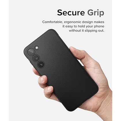 Ringke Onyx [Feels Good in The Hand] Compatible with Samsung Galaxy S23 Case 5G, Anti-Fingerprint Technology Non-Slip Enhanced Grip Smudge Proof Cover Designed for S23 Case - Black