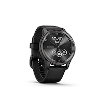 vívomove Trend, Stylish Hybrid Smartwatch, Long-Lasting Battery Life, Dynamic Watch Hands and Touchscreen Display, Black