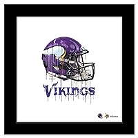 Gallery Pops NFL Minnesota Vikings - Drip Helmet Wall Art Wall Poster, 12.00