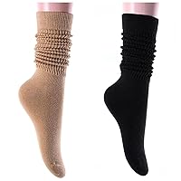 Zmart Socks for Women Girls, Tall Long High Tube Boot Socks Black Khaki