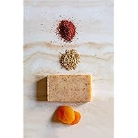 Himalayan Body Scrubs - 4 Pack Vetiver and Apricot Scrub - 100% Natural, Vegan - Exfoliating and Nourishing Handmade Srubs for Men and Women