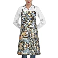 Chemistry Test Tube print Kitchen Cooking Aprons, BBQ Aprons, Drawing Apron,Chef Apron with 1 Pockets for Men Women
