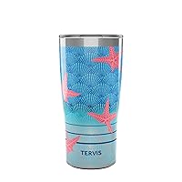 Tervis Traveler Ocean Life Dive Triple Walled Insulated Tumbler Travel Cup Keeps Drinks Cold & Hot, 20oz Stainless Steel, Beach Impressions