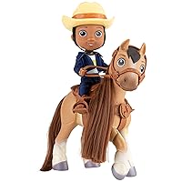 Piper's Pony Tales Doll and Pony Set, Casey + Tuck, 6-Inch Posable Rider and 7-Inch Horse for Creative Play, Toy for Boys & Girls 3+