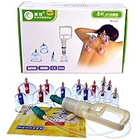 12-Cup Biomagnetic Chinese Cupping Therapy Set
