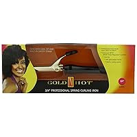 Gold 'N Hot Professional Spring-Grip Curling Iron, 3/4 Inch