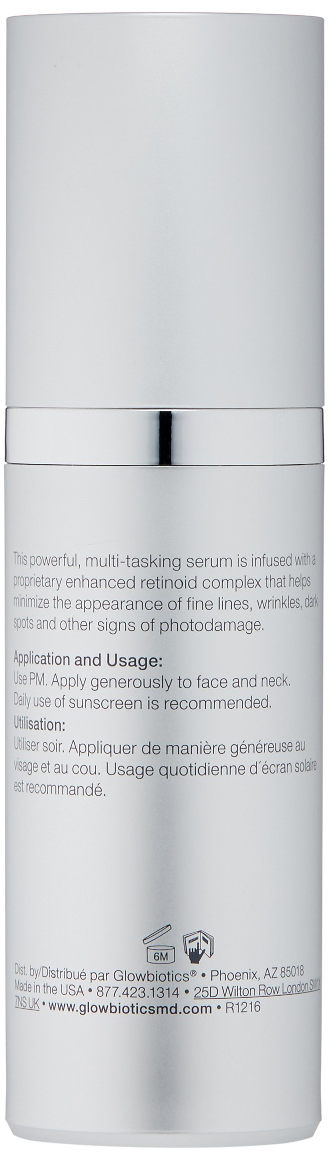 GLOWBIOTICS MD - Probiotic Ultimate Youth Restoring Serum Firm and Tighten Aging Skin - For Dry and Normal Skin Types (1 fl oz) - Made in the USA