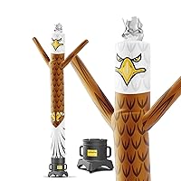 LookOurWay Air Dancers Inflatable Tube Man Set - 10ft Tall Wacky Waving Inflatable Dancing Tube Guy with 12-Inch Diameter Blower - Mascot Character Animal Themed - Eagle