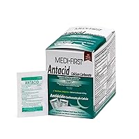 Medi-First 80233 Chewable Mint Antacid Tablets, 50-Packets of 2, 100 Count (Pack of 1)