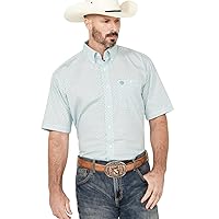 Wrangler Mens George Strait Short Sleeve One Pocket Button Down Shirt