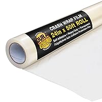 Dura-Gold Crash Wrap Film, 36-inch x 100' Roll - Strong Clear Auto Collision Wrap, Weather, Rain, Dust Protection for Damaged Vehicles, Broken Car Windows Windshields - Attaches Securely, Easy Removal
