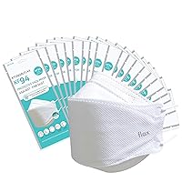 [20Packs] KF-94 - Face Protective Mask for Adult (White) [Made in Korea] [20 Individually Packaged] KN FLAX Premium KF-94 Certified Face Safety White Dust Mask for Adult [English Packing]
