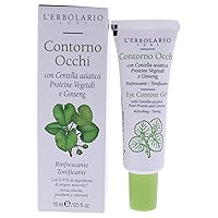 Eye Contour Gel - Contains Plant Protein And Ginseng - Light, Non Greasy Cream - Helps Reduce Under-Eye Bags And Circles - Provides A Fresh Sense Of Well-Being - Paraben Free - 0.5 Oz