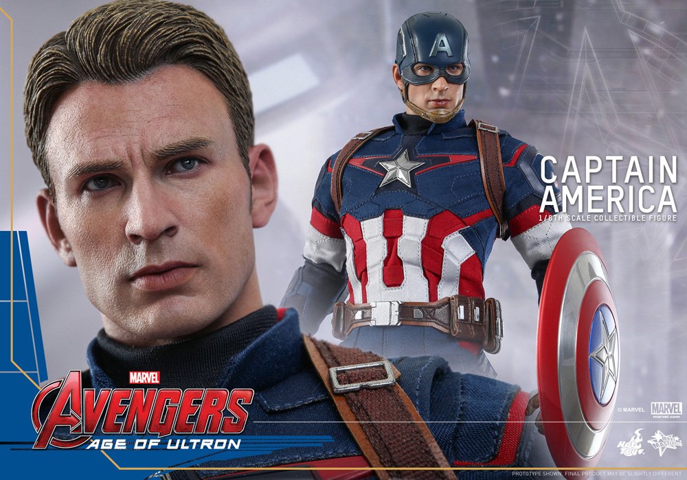 Hot Toys Marvel: Avengers Age of Ultron- Captain America 1/6th Scale Collectible Figure MMS 281