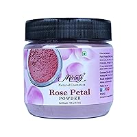 100% Natural Dried Rose Petals Powder | (3.5 Oz) Pure Rose Petals Powder for DIY Face Masks Skincare Peel Off | Ayurvedic Skin Care Glow Recipe | Real Rose Petals Powder Brightening Face Mask