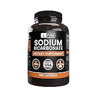 Pure Sodium Bicarbonate (365 Capsules) Natural Antacid