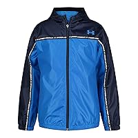 Under Armour Boys' Windbreaker, Zip-up Jacket, Water Repellent and Windproof