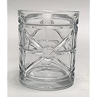 Circleware Bristol Heavy Base Whiskey Glasses, Set of 4 Drinking Glassware for Water, Juice, Iced Tea, Beer, Wine, Liquor Brandy, Bourbon, 11.33oz, Clear