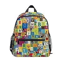 My Daily Kids Backpack Colorful ABC Alphabet Nursery Bags for Preschool Children