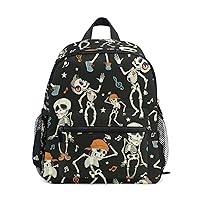 kids space backpack Dancing Skull Music Disco 6-8 year old bookbag leash
