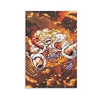 Boys Room Poster Anime Poster Luffy Fifth Gear 5 Wall Art Painting Canvas Wall Decor Home Decor Life Canvas Wall Art Prints for Wall Decor Room Decor Bedroom Decor Gifts 08x12inch(20x30cm) Unframe-s