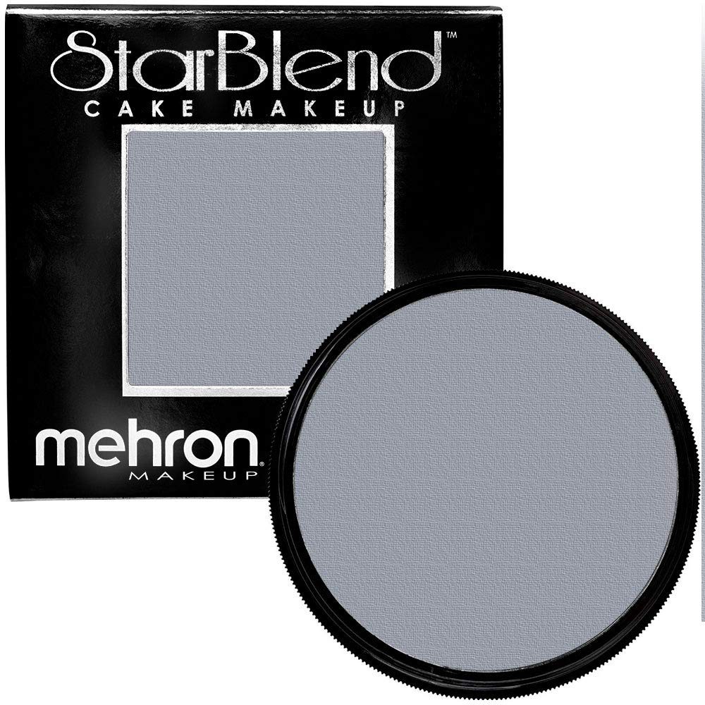 Mehron Makeup StarBlend Cake (2 Ounce) (Monster Grey)