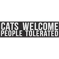 Primitives by Kathy 35175 Classic Box Sign, Cats Welcome