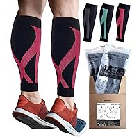 Calf Compression Sleeve For Men & Women(2 Pairs) Leg Compression Sleeve,Compression Socks,Athletic Socks,Pain Relief