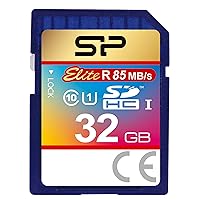 Elite SP032GBSDHAU1V10 Silicon Power SDHC Card 32GB Class 10 UHS-1 Support Max Read Speed 85MB/s Waterproof