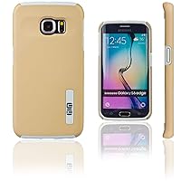 Smooth Armor Hard Plastic Case for Samsung Galaxy S6 Edge SM-G925F. Rugged Dual Layer Protective Cover (Does NOT Fit Samsung Galaxy S6 and S6 Edge Plus). Black/Golden Color