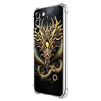 Galaxy S24 Plus Case,Golden Dragon with Ball Drop Protection Shockproof Case TPU Full Body Protective Scratch-Resistant Cover for Samsung Galaxy S24 Plus