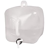5-Gallon Water Container with Spigot & Carry Handle, Water Carrier for Camping, Tailgating, Parties, Emergencies, & More
